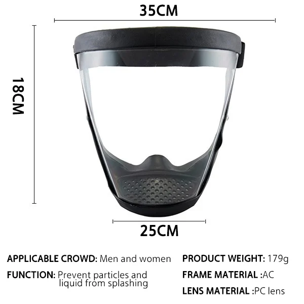 Anti-Fog Protective Full Face Shield