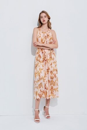 Cut shoulder pattern strap long