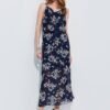Long dress with waistband back