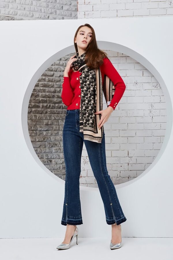 Style square neck knitted top