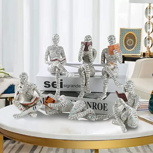 Modern Reading Woman Statue