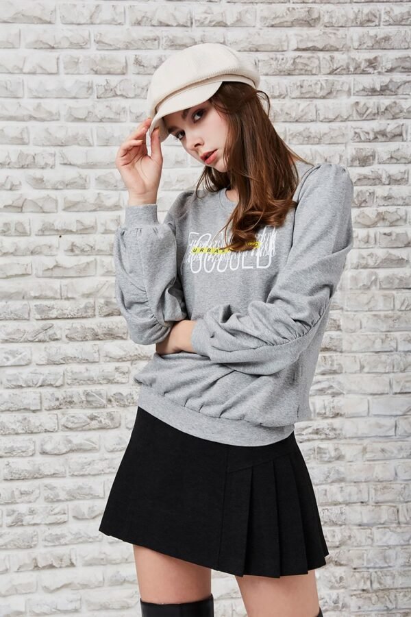 3-30.jpg Casual printed puffy sleeve top