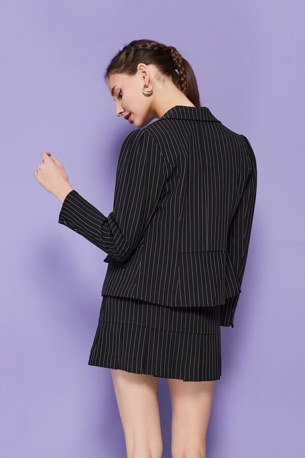 Patchwork line suit jacket