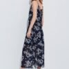 Long dress with waistband back