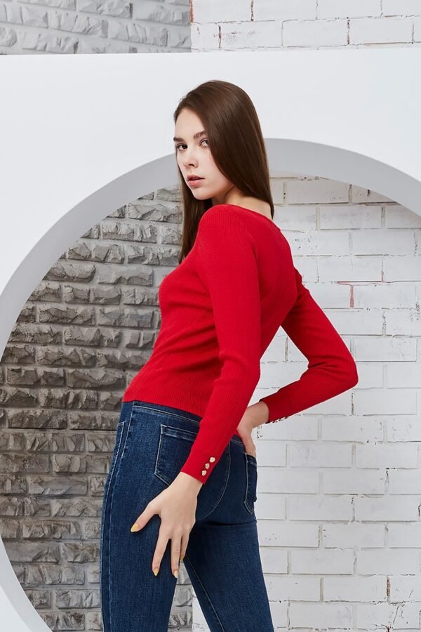 Style square neck knitted top