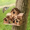 Hole Handmade Natural Bird House for Backyard/Courtyard/Patio Decor