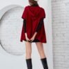 5-22.jpg Short-sleeved knit hooded coat