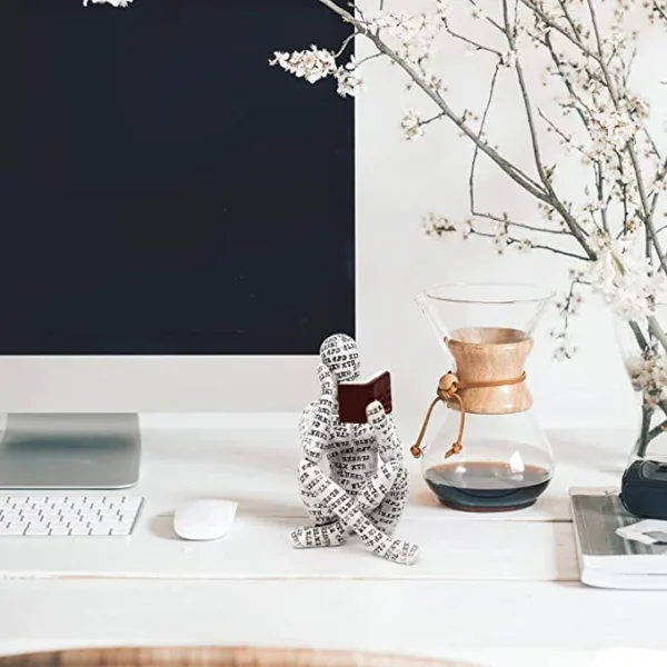 Modern Reading Woman Statue