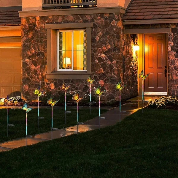Outdoor Solar Garden Butterfly Lights Decor