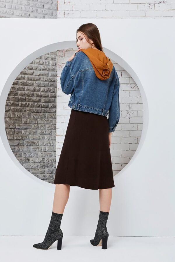 Turtleneck knit sleeveless dress