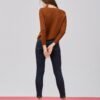 Asymmetrical shape knitted top