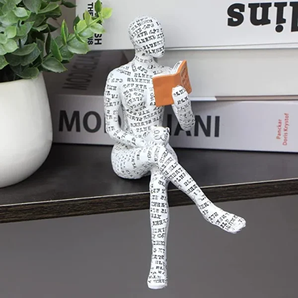 Modern Reading Woman Statue