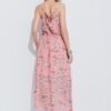 Long dress with waistband back