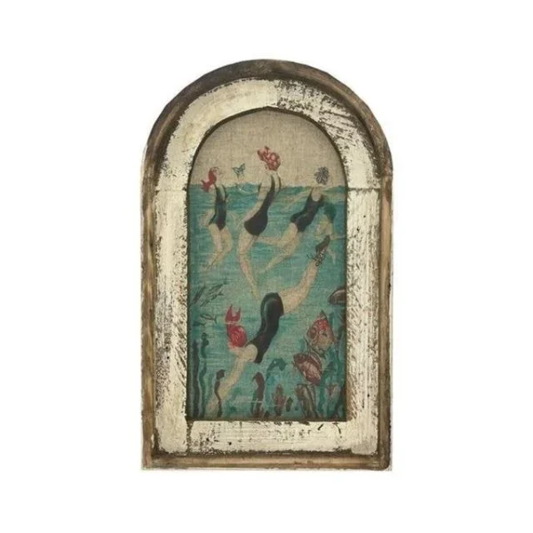 Swimming Wall Art Bathroom Decor