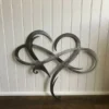 Infinity heart-Steel wall decor Metal Wall art