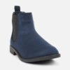 CLL-5856NAVY_2 Women Synthetic Boots